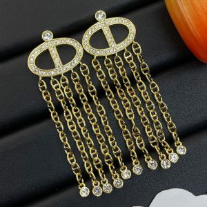 Hermes Chaine D'Ancre Calypso Dangle Earrings In Gold