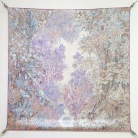 Hermes All'Orto Botanico di Palermo Scarf 90 In Pink
