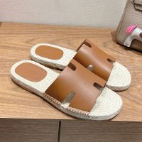 Hermes Antigua Espadrilles Men Calfskin In Brown