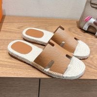 Hermes Antigua Espadrilles Men Epsom Calfskin In Brown