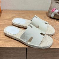 Hermes Antigua Espadrilles Men Epsom Calfskin In White