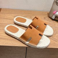 Hermes Antigua Espadrilles Men Suede In Brown