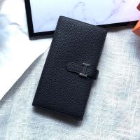 Hermes Bearn Wallet Togo Leather In Black