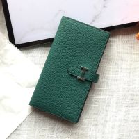 Hermes Bearn Wallet Togo Leather In Green