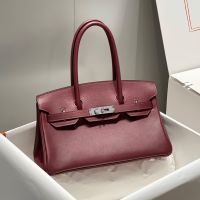 Hermes Birkin 29 Shoulder Bag Swift Leather Gold/Palladium Hardware Red