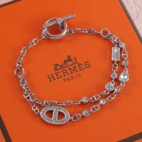 Hermes Chaine D'Ancre Chaos Fancy Bracelets In Silver
