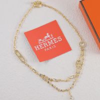 Hermes Chaine D'Ancre Chaos Fancy Necklace In Gold