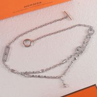 Hermes Chaine D'Ancre Chaos Fancy Necklace In Silver