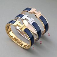 Hermes Small Clic H Bracelet In Navy Blue