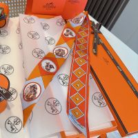Hermes Colliers et Chiens forever Twilly In Orange