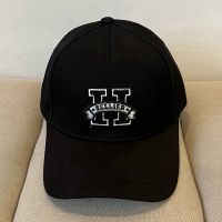 Hermes Davis H Sellier Baseball Cap Cotton In Black