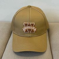 Hermes Davis H Sellier Baseball Cap Cotton In Brown