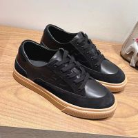 Hermes Deep Sneakers Unisex Calfskin and Suede In Black