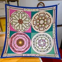 Hermes Effet Kaleidoscope Scarf 90 In Pink