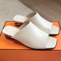 Hermes Idole Slides Women Nappa leather In White