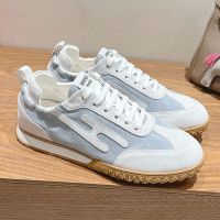 Hermes Jet Sneakers Unisex Suede In Light Blue