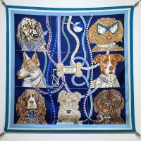 Hermes Jour De Casting Scarf 90 In Blue