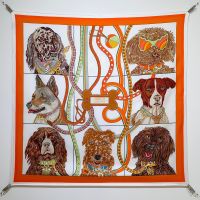 Hermes Jour De Casting Scarf 90 In Orange