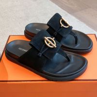 Hermes Joyce Slides Women Suede Black
