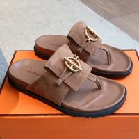 Hermes Joyce Slides Women Suede Taupe