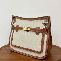 Hermes Birkin Cargo 40 Bag Canvas and Swift Leather Gold Hardware In Beige/Brown