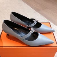 Hermes Kiara 40 Pumps Women Calfskin In Light Blue