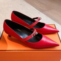 Hermes Kiara 40 Pumps Women Calfskin In Red
