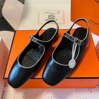 Hermes Kleo Slingback Women Calfskin In Black