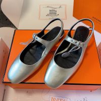 Hermes Kleo Slingback Women Calfskin In Gold