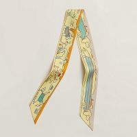 Hermes Les Chiens Parisiens Twilly In Yellow