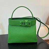 Hermes Medor 27 Bag Togo and Swift Leather Green
