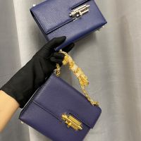Hermes Mini Verrou Chaine Bag Chevre Mysore In Blue