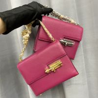 Hermes Mini Verrou Chaine Bag Chevre Mysore In Rose
