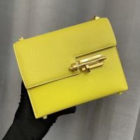 Hermes Mini Verrou Chaine Bag Chevre Mysore In Yellow