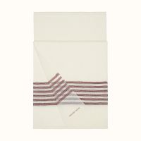 Hermes Plume Stitching Stole In White