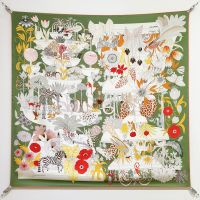 Hermes Precious Paradise Scarf 90 In Green