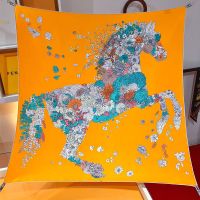 Hermes Robe Legere Scarf 90 In Orange