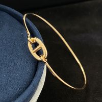 Hermes Ronde Chaine D'Ancre Bracelet In Gold
