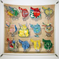 Hermes Tous En Selle Scarf 90 In White