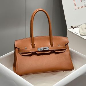 Hermes Birkin 29 Shoulder Bag Swift Leather Gold/Palladium Hardware Brown