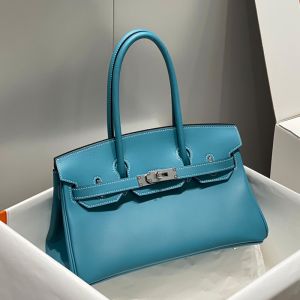 Hermes Birkin 29 Shoulder Bag Swift Leather Gold/Palladium Hardware Teal