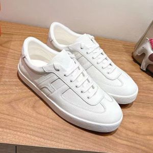 Hermes Boomerang Sneakers Unisex Epsom Calfskin In White