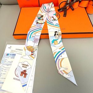 Hermes Carres Volants Twilly In Yellow