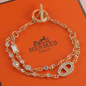 Hermes Chaine D'Ancre Chaos Fancy Bracelets In Gold