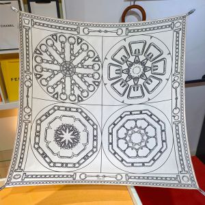 Hermes Effet Kaleidoscope Scarf 90 In White