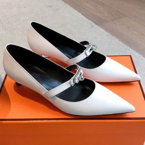 Hermes Kiara 40 Pumps Women Calfskin In White