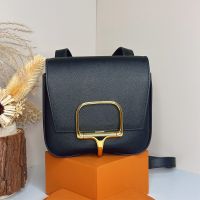 Hermes Della Cavalleria Mini Bag Epsom Leather Gold/Palladium Hardware In Black