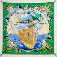 Hermes Flagship Scarf 90 In Green