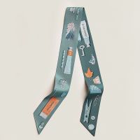 Hermes In the Pocket Twilly In Dark Grey