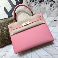 Hermes Kelly Bag Epsom Leather Gold Hardware In Pink